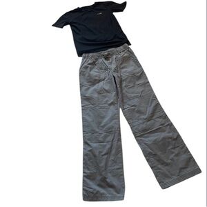 C9 champion black short sleeve athletic top boys L 100% cotton gray pants 12 14